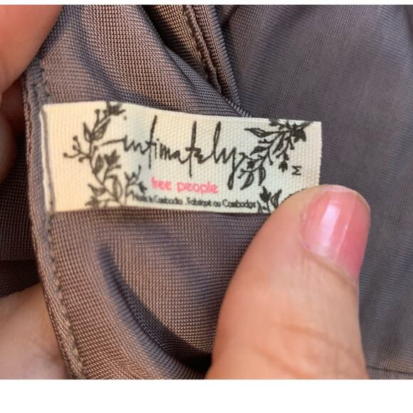 Free People Intimates purple gray cropped tank top size M - Picture 3 of 10